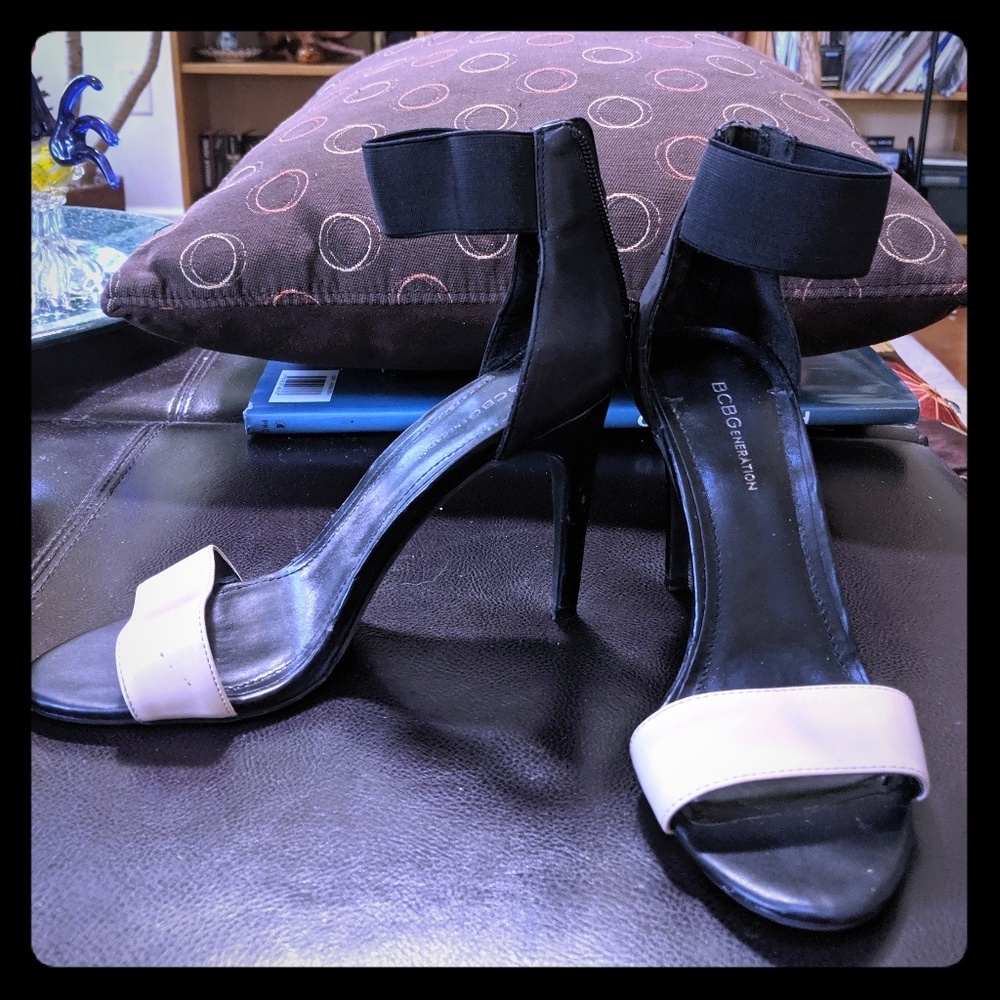 BCBG Ankle Strap Heels
